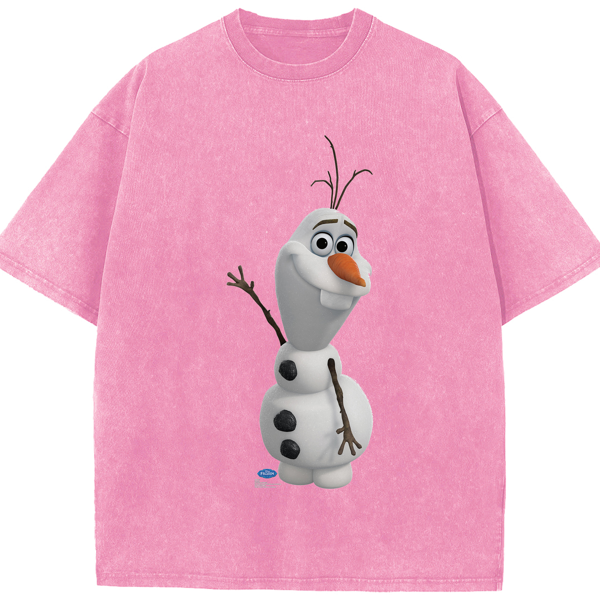 （画像用） アナと雪の女王 アンナ エルサ Frozen Anna Elsa 綿100% ヴィンテージ風 半袖Tシャツ（フロントプリント）